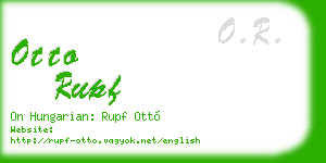 otto rupf business card